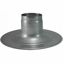 Buderus Flachdach-Klebeflansch Für Luft-/Abgas-Dachdurchf. Senkrecht - Ø 125 Mm - H 150 Mm