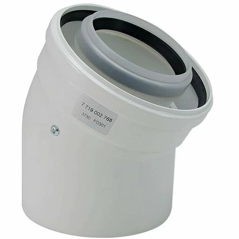Buderus Luft-/Abgas-Bogen Konzentrisch - Ø 80/125 Mm - 30° - Farbe Weiß - 7738112664 3 Buderus Luft-/Abgas-Bogen Konzentrisch - Ø 80/125 Mm - 30° - Farbe Weiß - 7738112664