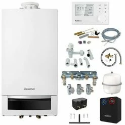 Buderus GB172 Logaplus Gas-Brennwert Paket W22S Mit Regelung RC310 + WE1.1 Für Heizkreis, 14 KW