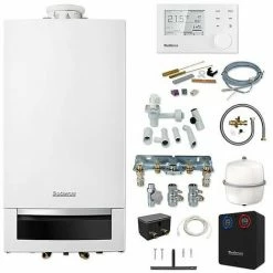 Buderus GB172 Logaplus Gas-Brennwert Paket W22S Mit Regelung RC310 + WE3.1 Für Mischkreis, 14 KW
