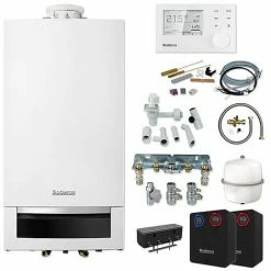 Buderus GB172 Logaplus Gas-Brennwert Paket W22S Mit Regelung RC310 + WE6.1 Für Heiz- & Mischkreis, 24 KW