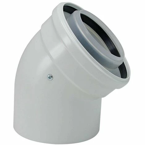 Buderus Luft-/Abgas-Bogen Konzentrisch - Ø 80/125 Mm - 45° - Farbe Weiß - 7738112593 3 Buderus Luft-/Abgas-Bogen Konzentrisch - Ø 80/125 Mm - 45° - Farbe Weiß - 7738112593