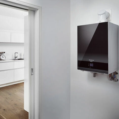 Buderus GB192i Logaplus Gas-Brennwert Heizungspaket W50 Mit Regelung RC310 In Schwarz Und SU160 Speicher, 15 KW 6 Buderus GB192i Logaplus Gas-Brennwert Heizungspaket W50 Mit Regelung RC310 In Schwarz Und SU160 Speicher, 15 KW – Bild 4