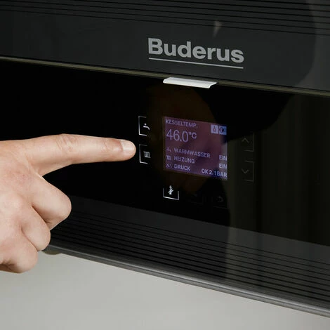 Buderus GB192i Logaplus Gas-Brennwert Heizungspaket W50 Mit Regelung RC310 In Schwarz Und SU160 Speicher, 15 KW 7 Buderus GB192i Logaplus Gas-Brennwert Heizungspaket W50 Mit Regelung RC310 In Schwarz Und SU160 Speicher, 15 KW – Bild 5