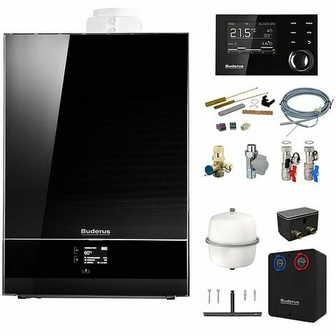 Buderus GB192i Logaplus Gas-Brennwert Heizungspaket W50S Mit Regelung RC310 In Schwarz + WE1.1 Für Heizkreis, 25 KW 3 Buderus GB192i Logaplus Gas-Brennwert Heizungspaket W50S Mit Regelung RC310 In Schwarz + WE1.1 Für Heizkreis, 25 KW