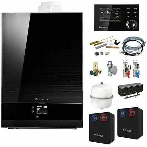 Buderus GB192i Logaplus Gas-Brennwert Heizungspaket W50S Mit Regelung RC310 In Schwarz + WE18.1 Für Heiz- & Mischkreis, 15 KW 3 Buderus GB192i Logaplus Gas-Brennwert Heizungspaket W50S Mit Regelung RC310 In Schwarz + WE18.1 Für Heiz- & Mischkreis, 15 KW