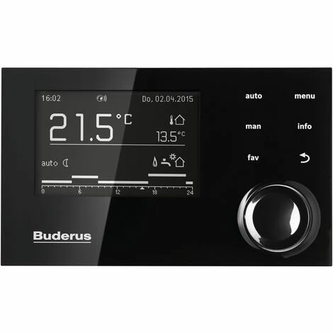 Buderus GB182i Logaplus Gas-Brennwert Heizungspaket W42 Mit Regelung RC310 In Schwarz Und SU160 Speicher, 24 KW 7 Buderus GB182i Logaplus Gas-Brennwert Heizungspaket W42 Mit Regelung RC310 In Schwarz Und SU160 Speicher, 24 KW – Bild 5