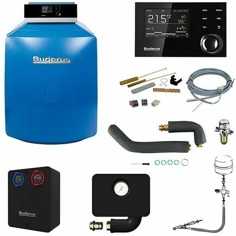 Buderus GB125 Logaplus Öl-Brennwert Heizungspaket K33S Mit Regelung RC310, 18 KW 3 Buderus GB125 Logaplus Öl-Brennwert Heizungspaket K33S Mit Regelung RC310, 18 KW