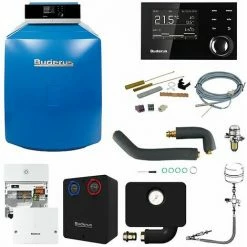 Buderus GB125 Logaplus Öl-Brennwert Heizungspaket K33S Mit Regelung RC310 Und Mischermodul, 35 KW