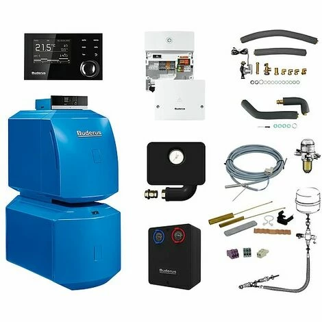 Buderus GB125 Logaplus Öl-Brennwert Heizungspaket K31 Mit Regelung RC310, Mischermodul Und Warmwasserspeicher LT 160, 22 KW 3 Buderus GB125 Logaplus Öl-Brennwert Heizungspaket K31 Mit Regelung RC310, Mischermodul Und Warmwasserspeicher LT 160, 22 KW