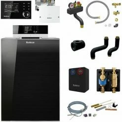 Buderus KB195i Logaplus Öl-Brennwert Heizungspaket K79S Mit Regelung RC310 Und Mischermodul, 15 KW
