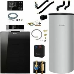 Buderus KB195i Logaplus Öl-Brennwert Heizungspaket K80 Mit Regelung RC310 Und Warmwasserspeicher SU 200, 19 KW