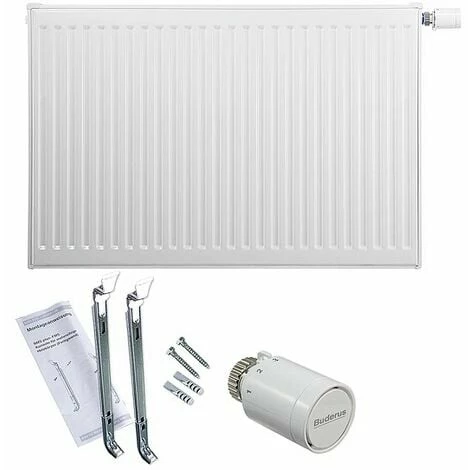 Buderus Logatrend VC-Profil Ventil-Heizkörper H 600 Mm L 500 Mm Typ 11 - 404/258 Watt - Linksanschluss 3 Buderus Logatrend VC-Profil Ventil-Heizkörper H 600 Mm L 500 Mm Typ 11 - 404/258 Watt - Linksanschluss