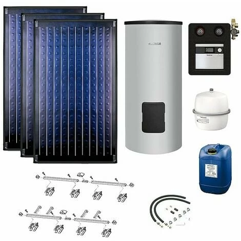Buderus Solaranlage Logaplus S2 - 3 Kollektoren (7,11m²) SKN4.0-s Mit Solarspeicher Logalux SM400 Silber - 7739618378 3 Buderus Solaranlage Logaplus S2 - 3 Kollektoren (7,11m²) SKN4.0-s Mit Solarspeicher Logalux SM400 Silber - 7739618378