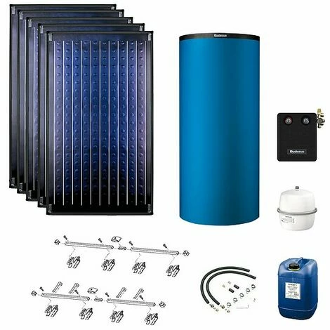 Buderus Solaranlage Logaplus S75 - 5 Kollektoren (11,85m²) SKN4.0-s Mit Kombispeicher Logalux P750 S Blau - 7739612885 3 Buderus Solaranlage Logaplus S75 - 5 Kollektoren (11,85m²) SKN4.0-s Mit Kombispeicher Logalux P750 S Blau - 7739612885