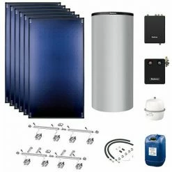 Titelseite 7 Buderus Solaranlage Logaplus S94 - 6 Kollektoren (15,3m²) SKT1.0-s Mit Pufferspeicher PNR1000 Silber Und Frischwasserstation - 7739613005