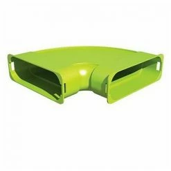 Buderus 3er-Set 90° Bogen FKB140-2 Waagerecht Für Flachkanal-Form FK140 - 7738112031