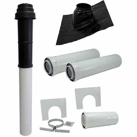 Buderus Abgaspaket DO - Schwarz - Für GB172T / GB162 / GB 172 - Mit Ziegel Und 2 X 1 M Steigrohr - 7736614902 3 Buderus Abgaspaket DO - Schwarz - Für GB172T / GB162 / GB 172 - Mit Ziegel Und 2 X 1 M Steigrohr - 7736614902