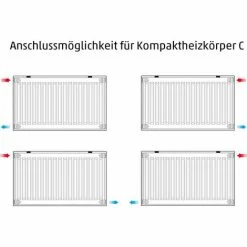 Buderus Logatrend C-Profil Kompakt-Heizkörper H 900 Mm L 600 Mm Typ 33 - 1603/1010 Watt -BUDERUS GESCHÄFT 9177465 4